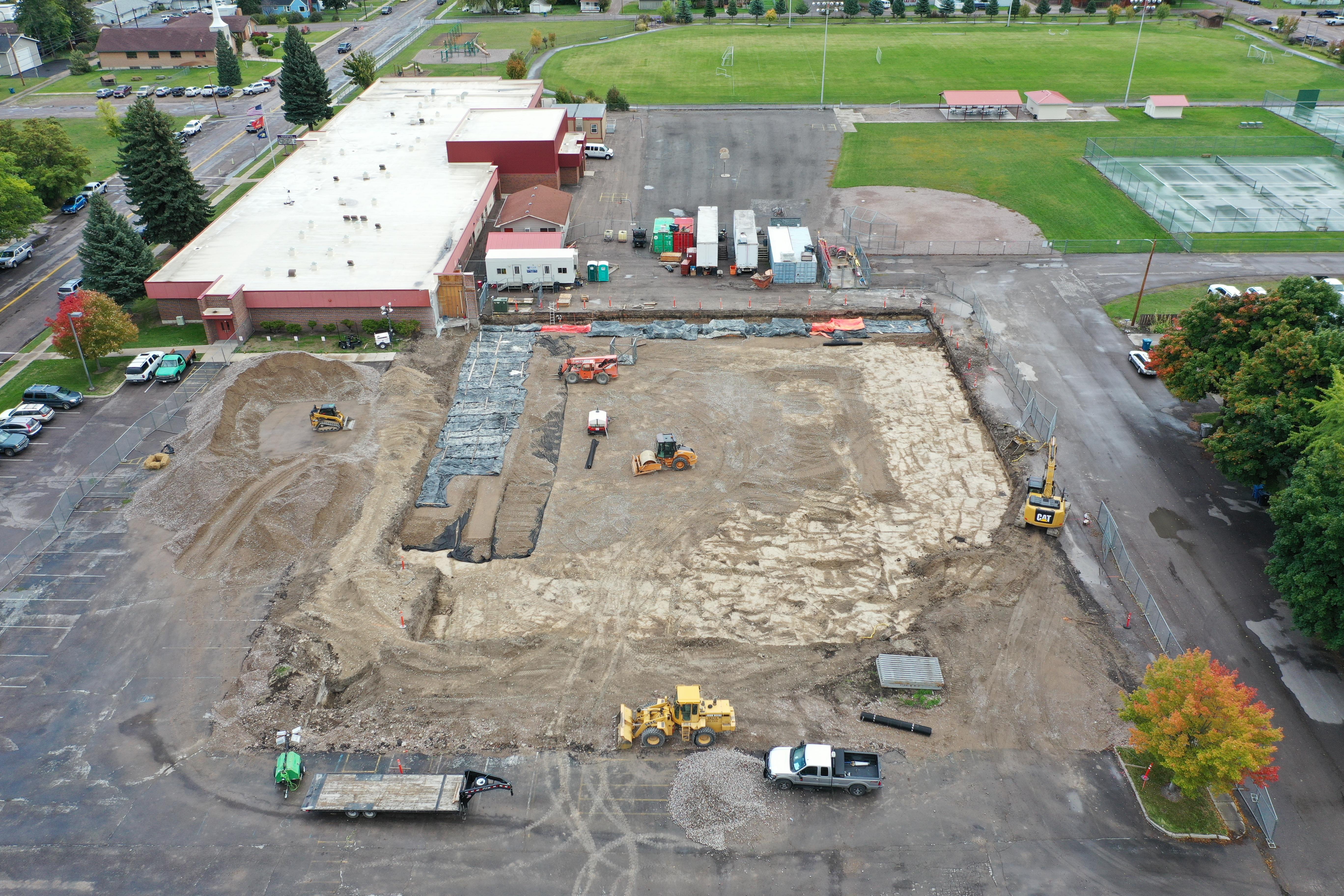 Aerial View of Linderman Construction Site